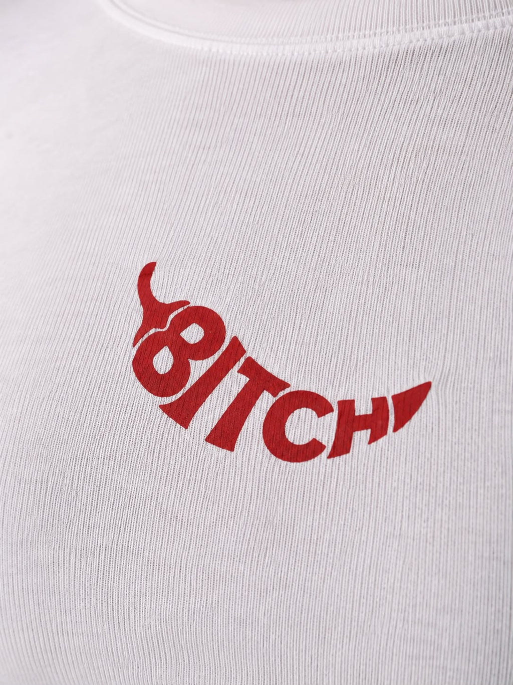 BITCH Baby Tee T-shirt Beyaz