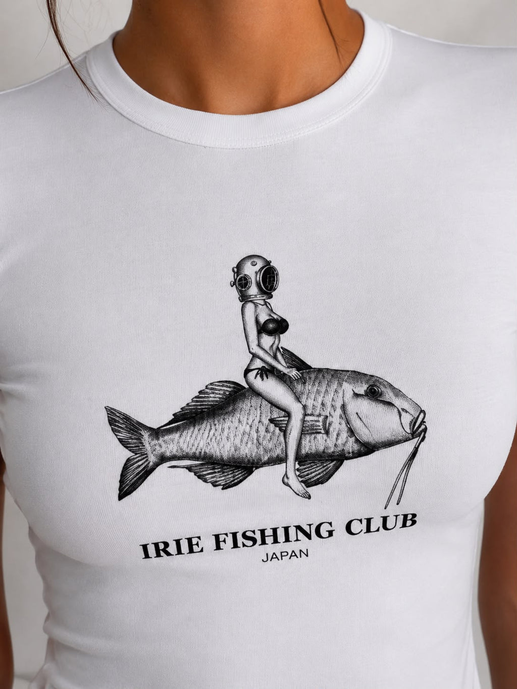 Irie Fishing Clup Baby Tee T-shirt Beyaz