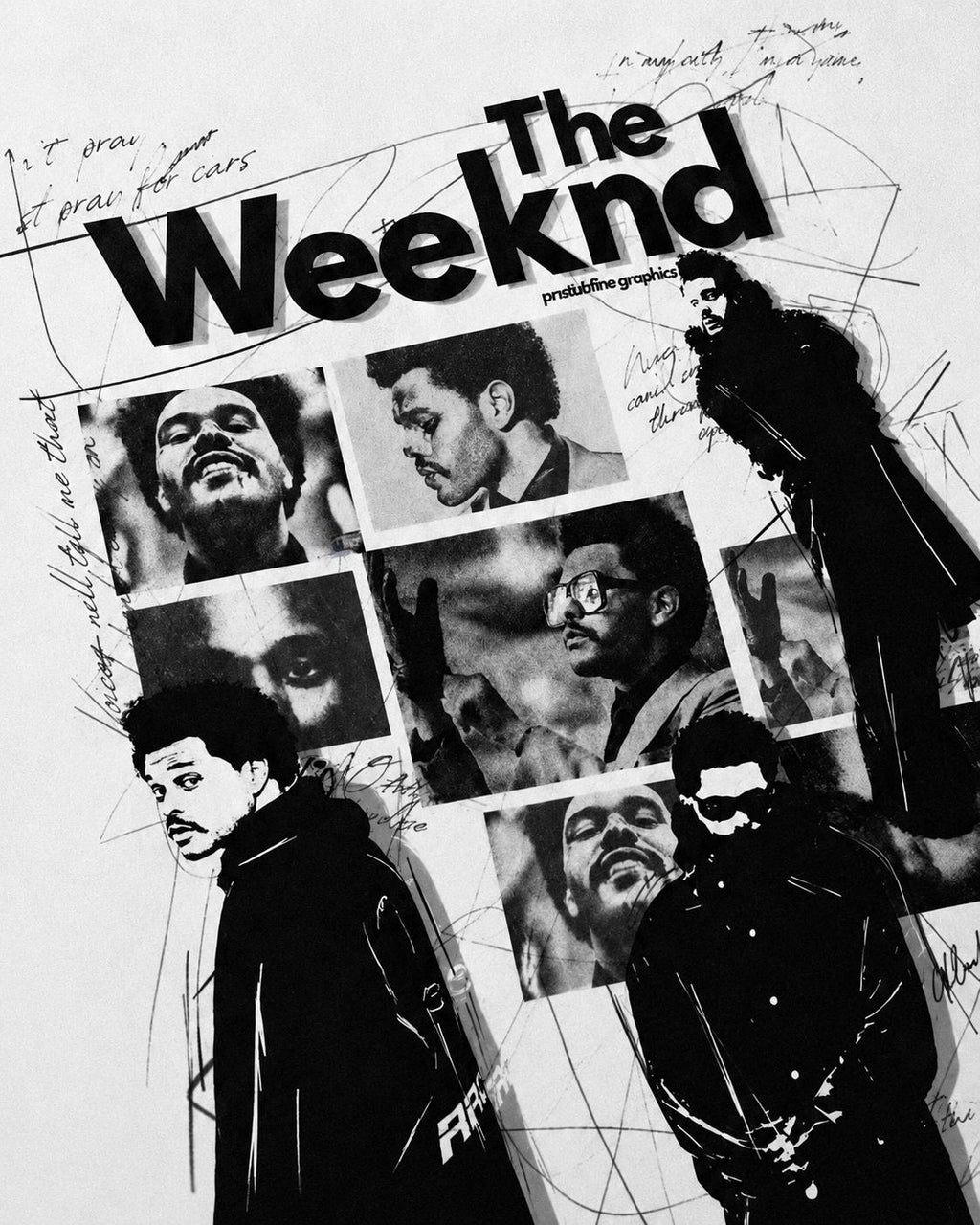 The Weekend Baskılı Over Size Beyaz T-shirt