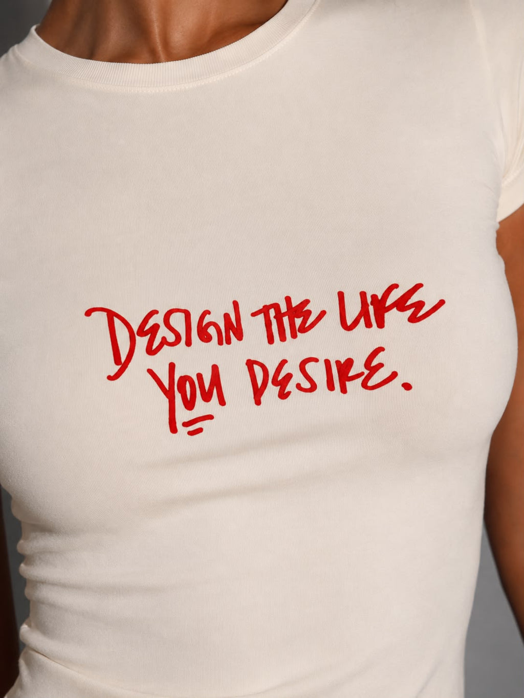 Desire Baby Tee T-shirt Krem