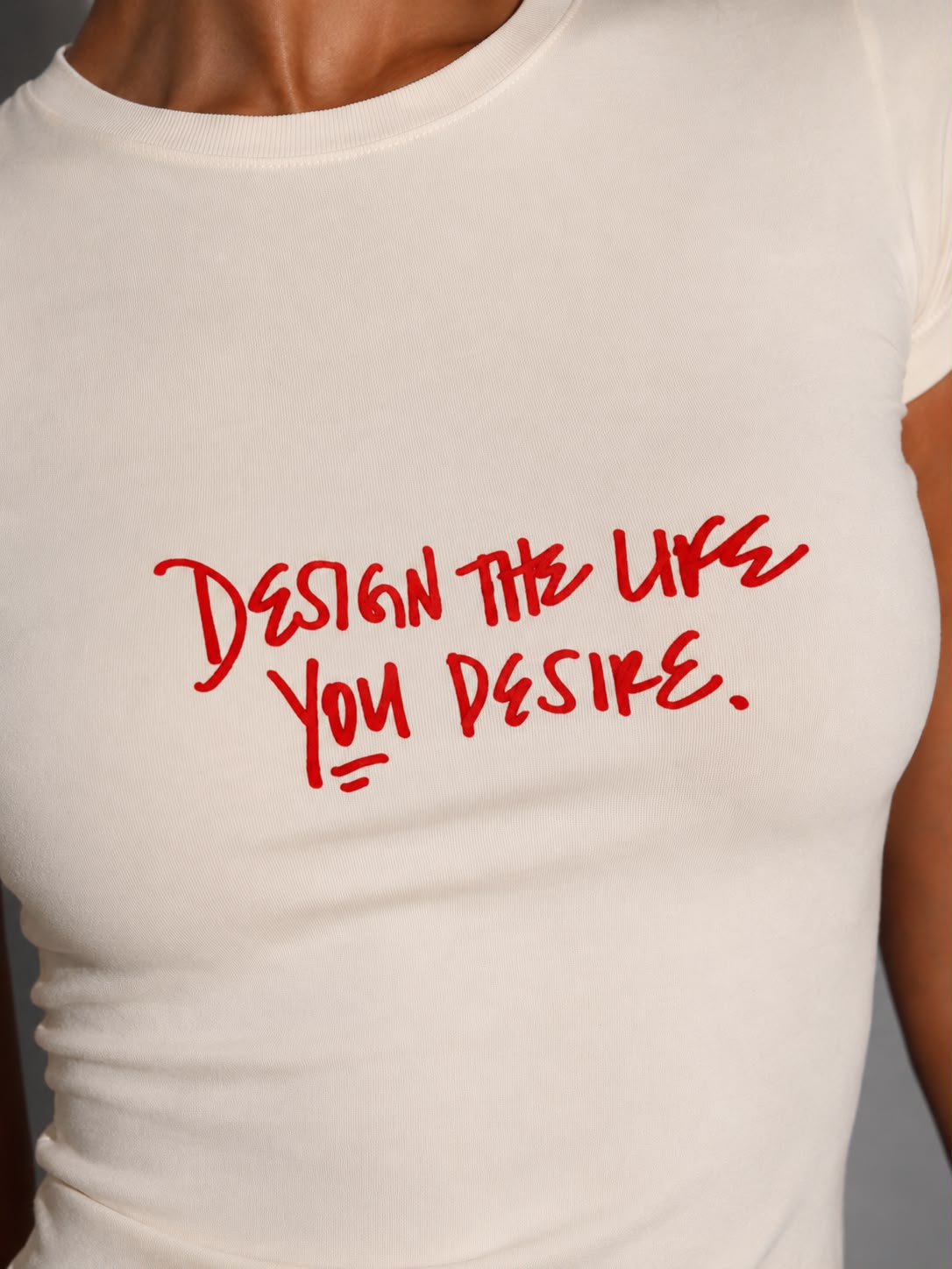 Desire Baby Tee T-shirt Krem