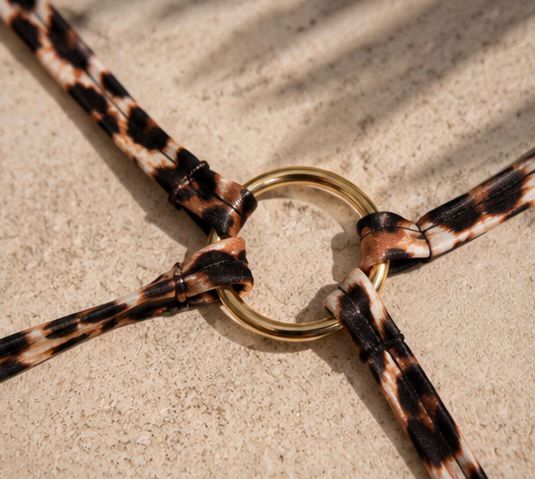 Leopard Gold Ring Bikini Takımı