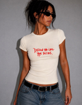 Desire Baby Tee T-shirt Krem