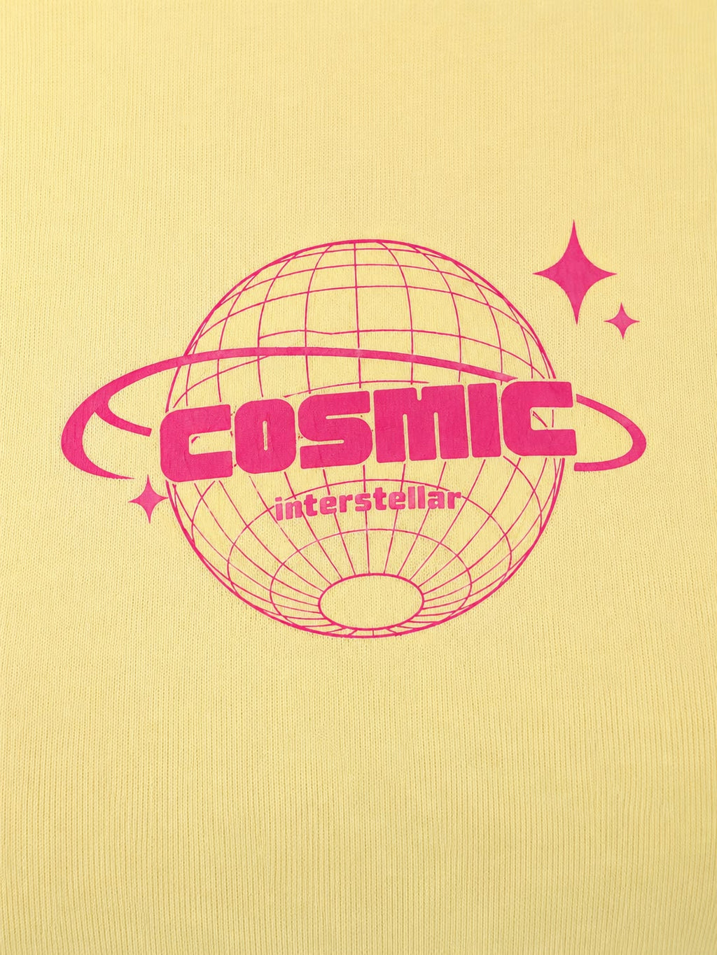 COSMIC Baby Tee T-shirt Sarı