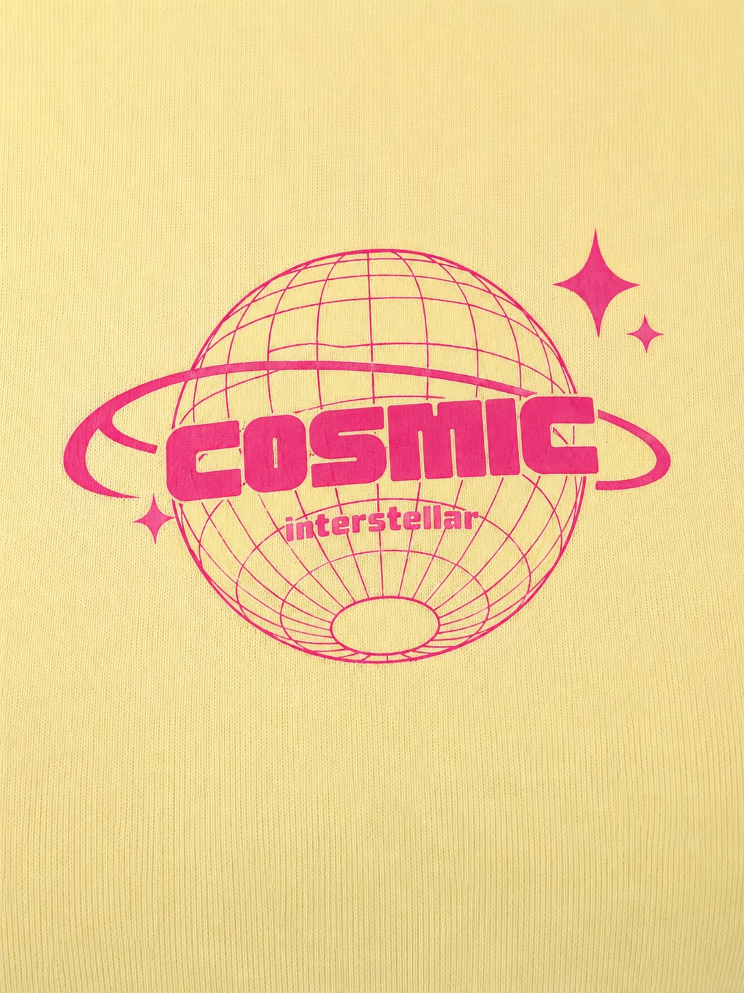 COSMIC Baby Tee T-shirt Sarı
