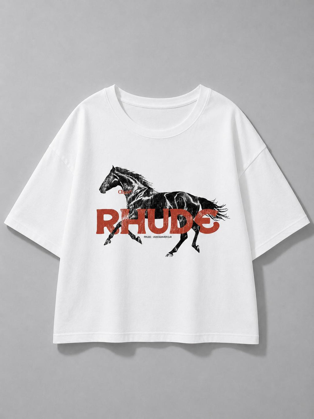 Vintage At Baskılı Oversize T-shirt